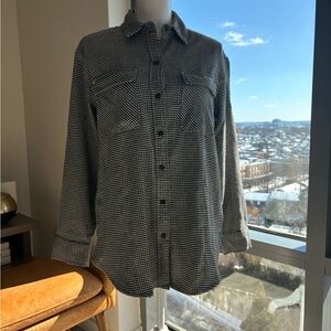 Abercrombie & Fitch Black and White Checkered Shirt